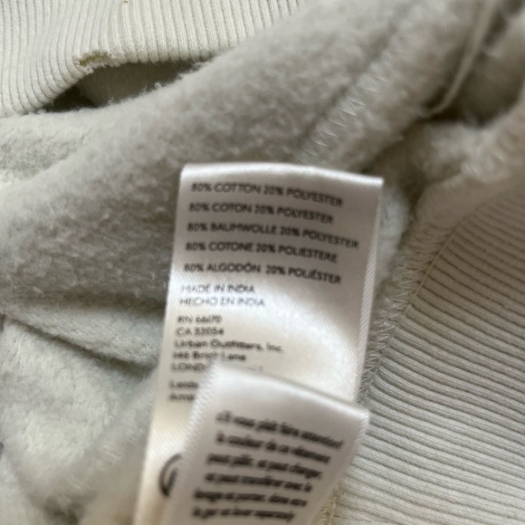 NWT Free People It's A Vibe Printed Hoodie Ivory Blue Star Sweatshirt - Picture 9 of 12